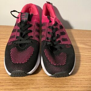 Women's Pink and Black Sneakers